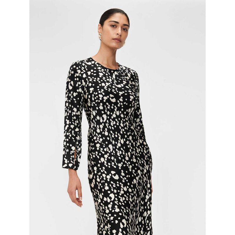 Veronika Maine European Spot Bias Midi Dress image number 3